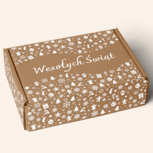Opakowanie świąteczne brązowe (35 x 26 x 10 cm)