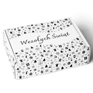 białe opakowanie świateczne