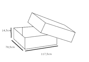 Paleta Opakowań kartonowych FEFCO 300 (wieko + dno) 250 sztuk